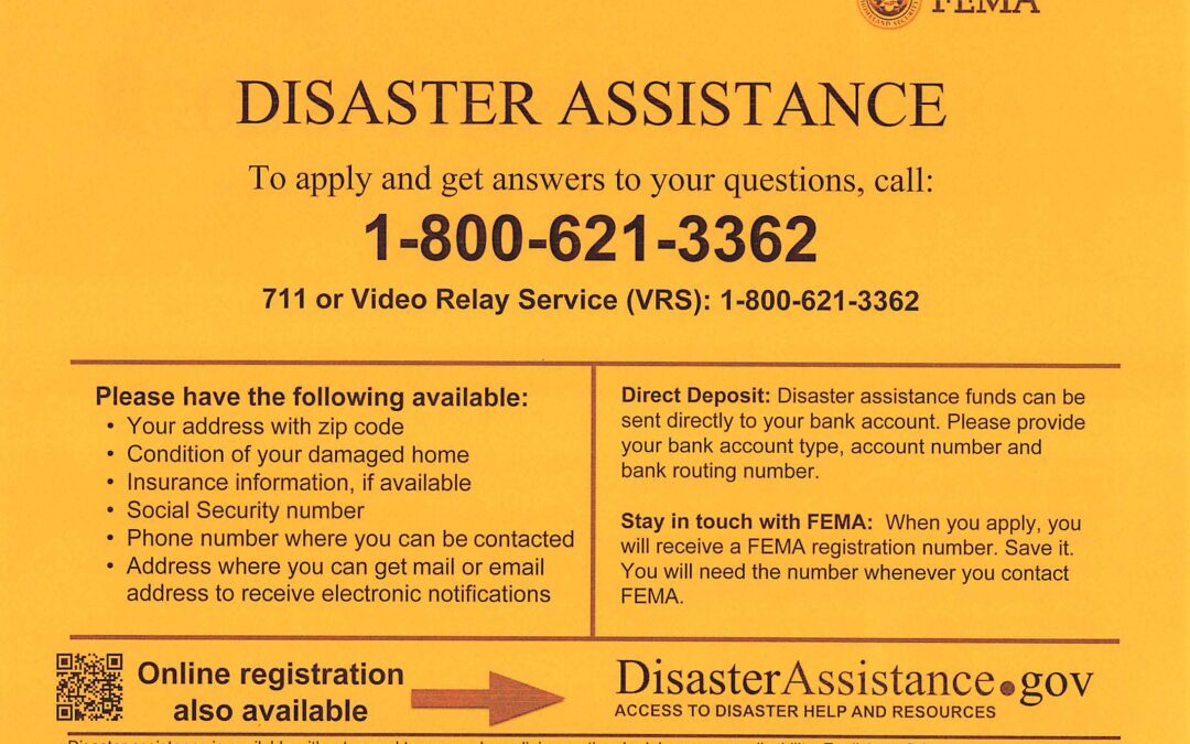 Disaster Assistance – FEMA